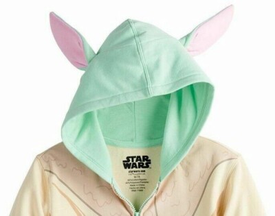 NWT Baby Yoda Costume Hoodie Jacket Mandalorian Star Wars Boy Girl  10 12