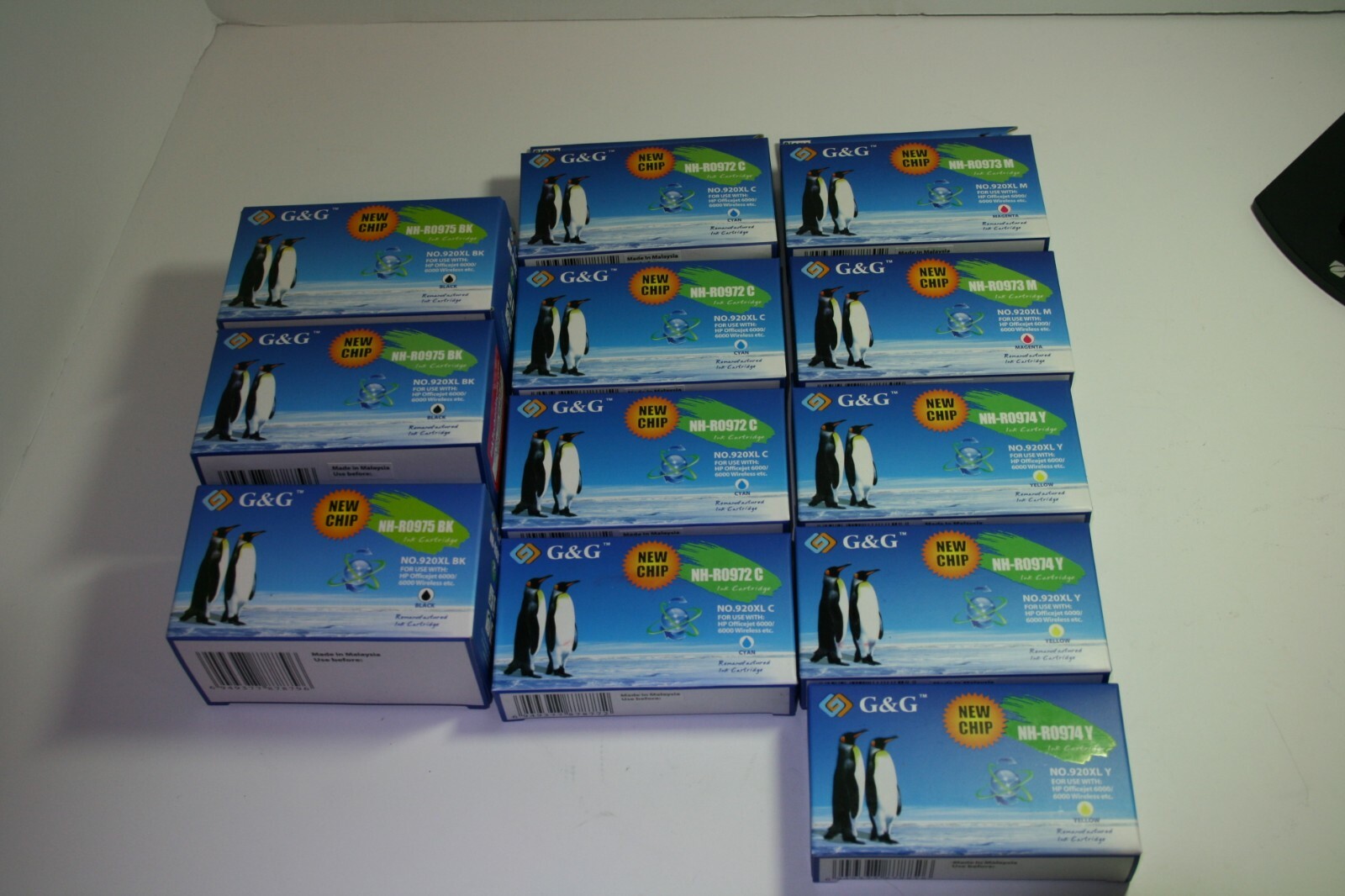 Ink Cartridges for CD975AN CD972AN CD973AN CD974AN HP #920XL High Capactiy 12-image