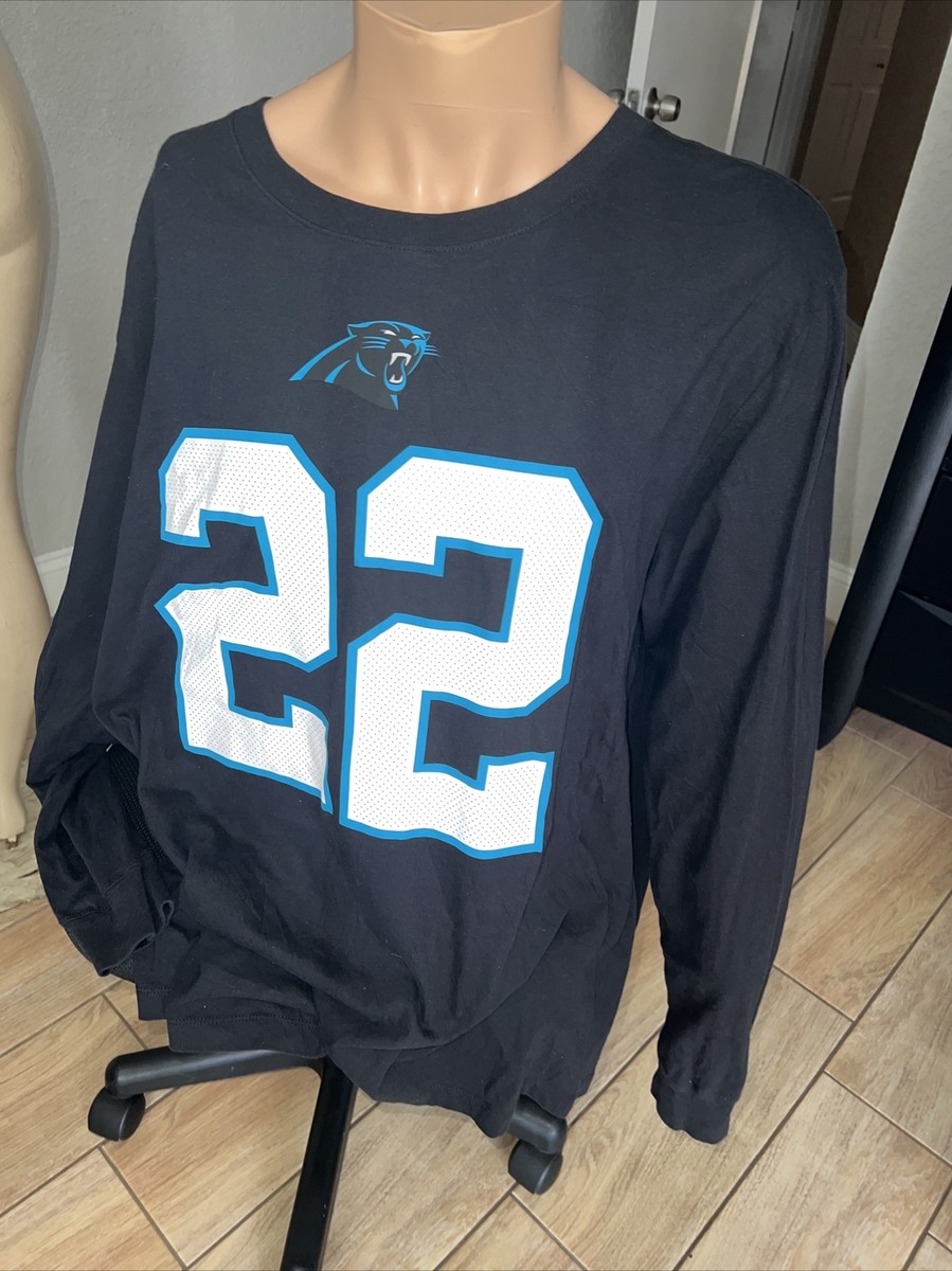Nike Black long sleeve t-shirt McCAFFREY # 22 BLACK PANTHERS SZ