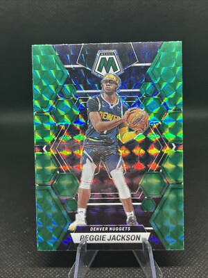 2022-23 Panini Mosaic #52 Reggie Jackson Green Denver Nuggets