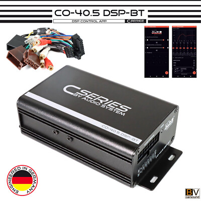 AUDIO SYSTEM CO-40.5 DSP-BT 5 Kanal mini Verstärker Bluetooth +AUX ISO-Anschluss