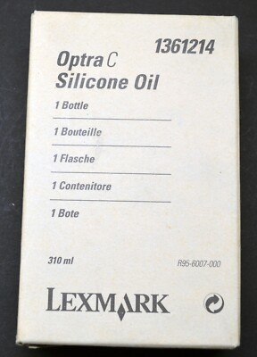 Lexmark Optra C silicone fixing oil 1361214 factory sealed 310 ml