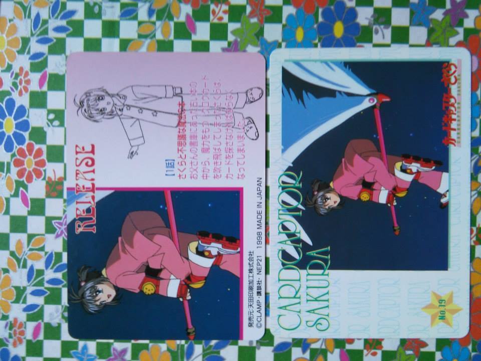 カードキャプターさくら　CARDCAPTOR SAKURA　カード NO.19 Card Captor Sakura Character Card No.19 CLAMP Made in Japan