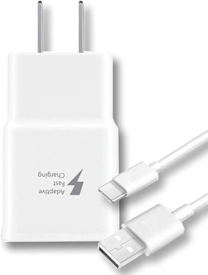 Universal Wall Adapter Generic Type C Charger Cable USB-C Charging Cable White