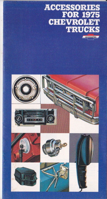 1975 CHEVROLET TRUCK ACCESSORIES US Brochure PICKUP BLAZER MEDIUM HEAVY DUTY etc