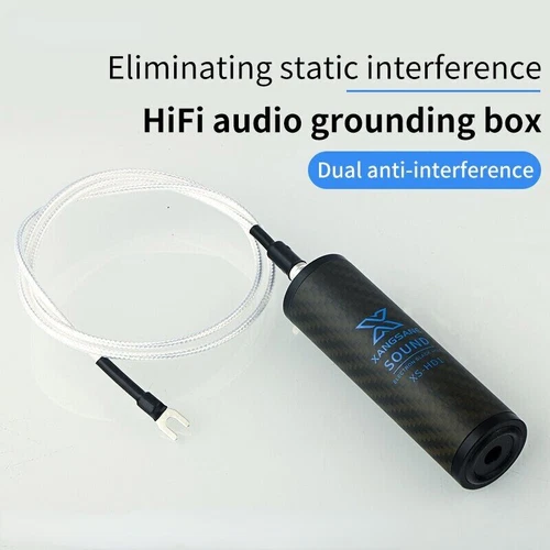 Carbon Fiber Electronic Hifi Grounding Box Power Amplifier CD Speaker Purifier - Picture 5 of 33