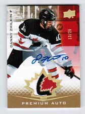 2021-22 UPPER DECK TEAM CANADA DANNY ZHILKIN PATCH AUTO /25 (ref 123022)