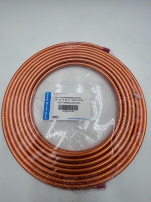 3/8 X 50 FT Soft Copper Tubing HVAC Refrigeration 3/8 OD ASTM B280 Free shipping