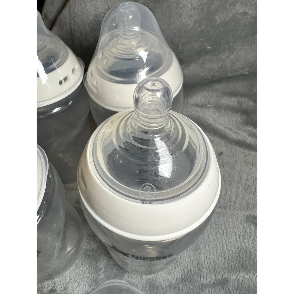 Tommee Tippee Closer to Nature biberones 11 oz sin BPA anticólicos paquete de 4 Foto 3 de 4
