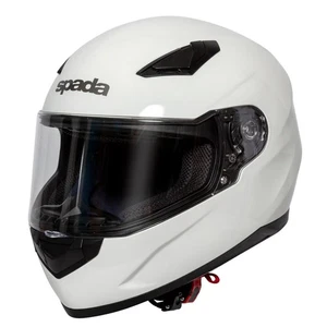 Spada Raiden Full-Face Motorcycle Helmet Gloss Plain White