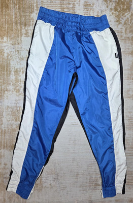 Starter Black Label Track Pants Mens 28x26 Blue Colorblock Elastic Waist Lined
