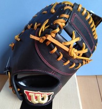 Wilson First Base Training Glove WTAHTG3FZ RH Black Tan Steer Leather Japan