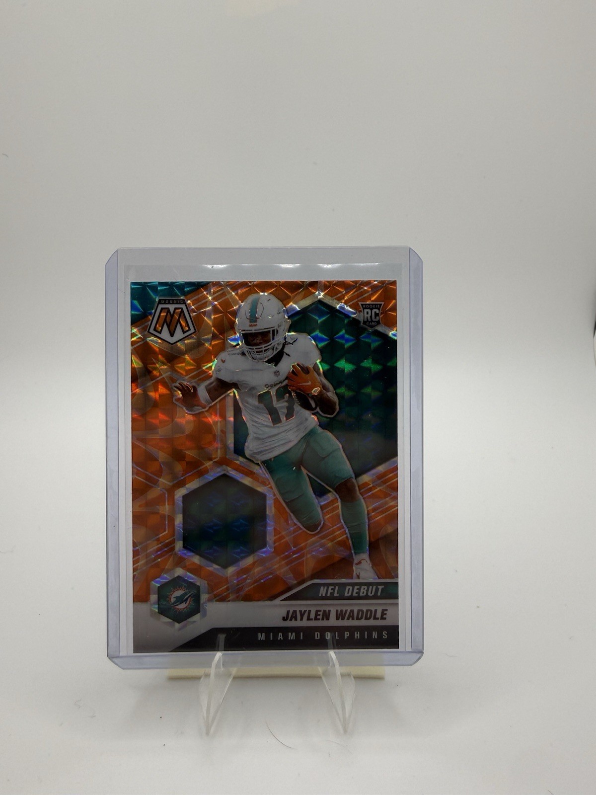 Jaylen Waddle Panini Mosaic #248 Reactive Orange