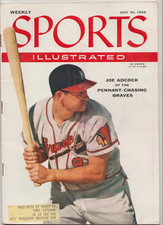 Sports Illustrated Magazine - July 1956 Issue w/ Joe Adcock Braves Cover
