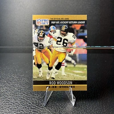 1990 Pro Set - League Leader Rod Woodson #16 Pittsburgh Steelers NFL