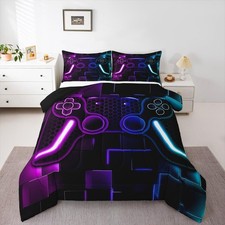 Gaming Comforter for Boys Teen Game Bedding Set for Gamer Comforter for All S...