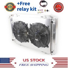 For 1979-1993 Ford Mustang Lx Gt Svt 3 Rows Aluminum Radiatorshroud212 Fan For 1979-1993 Ford Mustang Lx Gt Svt 3 Rows Aluminum Radiatorshroud212 Fan