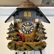 Musical German Cuckoo Clock In Working Order Made In Germany