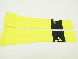 Morvelo Cycling Arm Warmers Neon Yellow/Black Size Small/Medium
