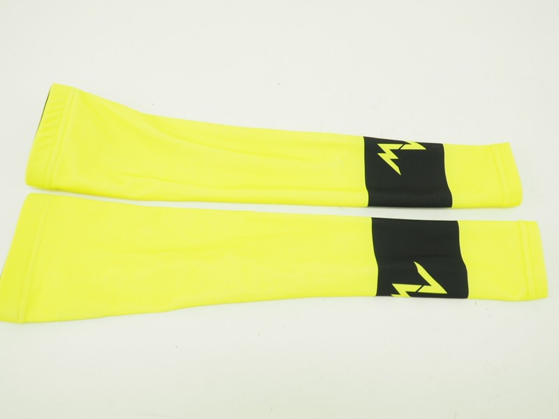 Morvelo Cycling Arm Warmers Neon Yellow/Black Size Small/Medium