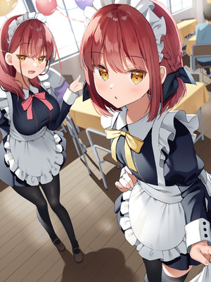 Anime girls original characters twins two women art fan Custom 11x17 Poster