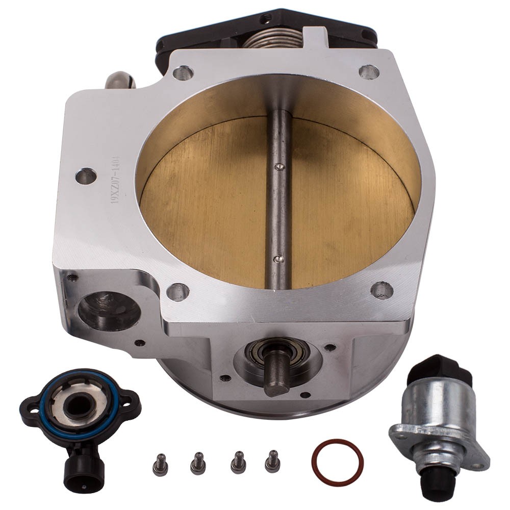 Throttle Body For Gmc Iii Ls1 Ls3 Ls6 Ls7 Lsx 102Mm W/ Position Sensor Silver - Image 2