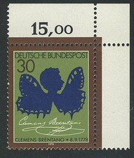 978 Clemens Brentano ** corner o.r.