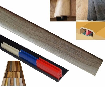Schwellenleiste Toulon grau Laminat Übergang 50 mm mehrfach hoch/schwenkbar 90 cm NEU