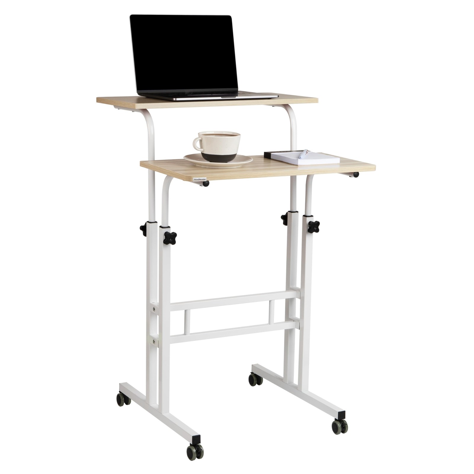 Standing Desk, Adjustable Height Laptop Workstation, Portable Rolling Desk on...-image