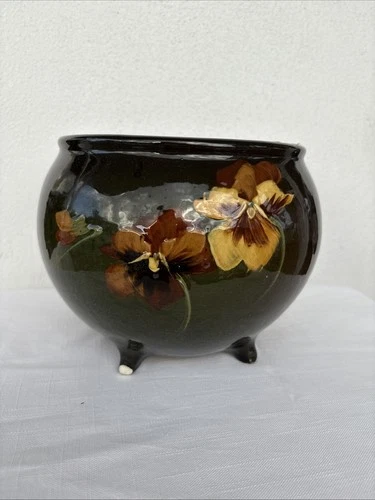 Antique Loy-Nel-Art McCoy Pansy Footed Jardiniere 1900’s