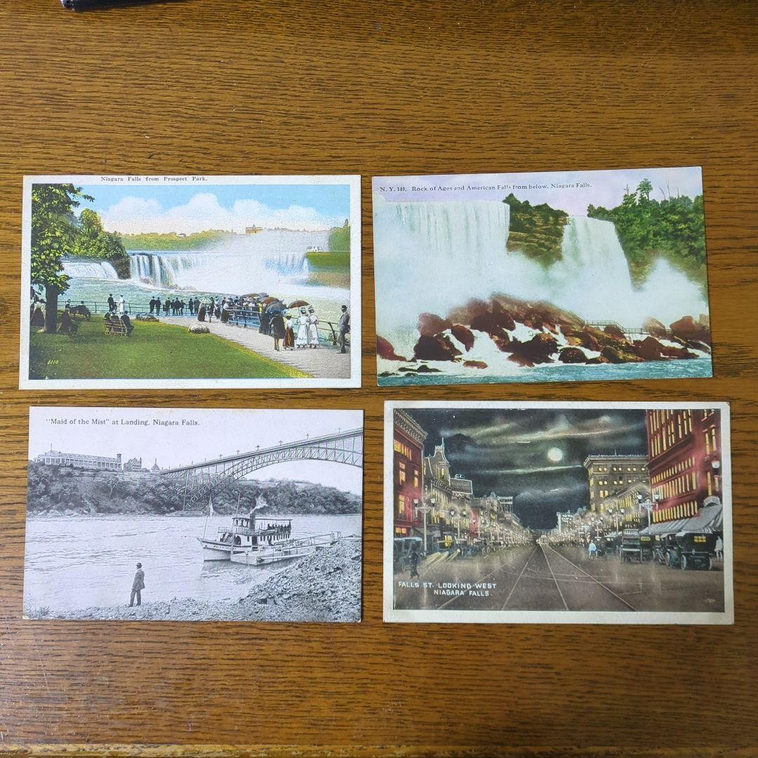 Vintage US Niagara Falls post cards set of 11 prewar used collectible