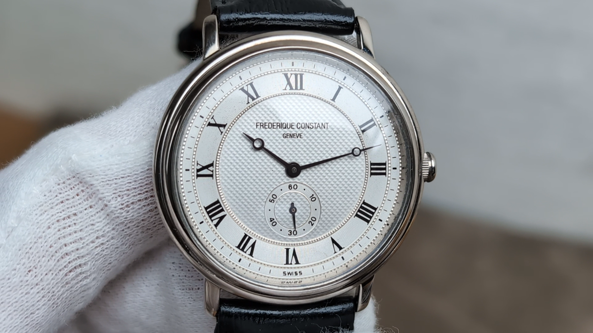 FREDERIQUE CONSTANT GENEVE Roman Dial small second Quartz Men's