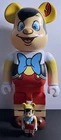 New ListingBE@RBRICK Disney Pinocchio 100% 400% Set Medicom Toy w/ Box Bearbrick