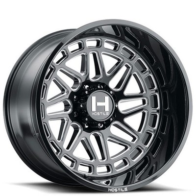 Hostile Wheels H122 Reaper 20x12 Black Milled (4pcs) A2