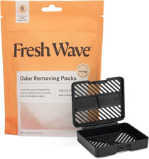 Orange Odor Eliminating  Deodorizing Packs - Bag of 6  Fresh Pod Case