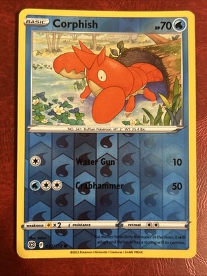 Pokémon Card - Corphish - Reverse Holo (32/172 - Brilliant Stars)