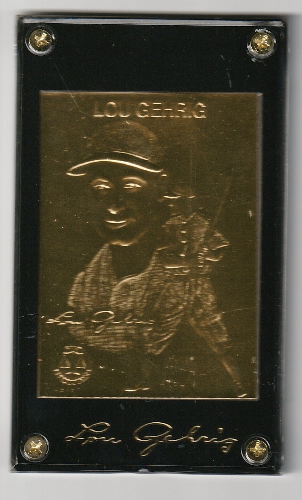 LOU GEHRIG 1996 TOPPS BASEBALL 22K GOLD THE IRON HORSE