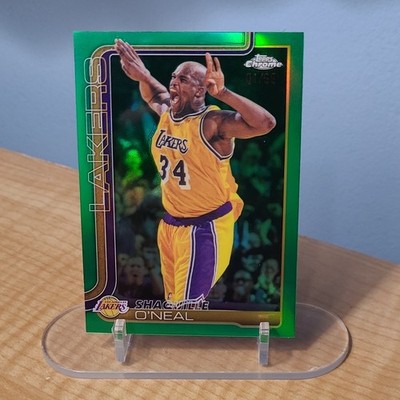 2026 Topps Chrome Shaquille O'Neal Green #1/99 Los Angela's lakers #142