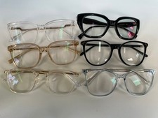 Lot of 6 Assorted Eyeglasses Frames Glasses Different Brands, Colors  11 