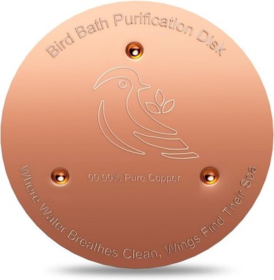 Bird Bath Copper Disk, Premium 0.6mm Sturdy 99.99% Pure Disk for Bird... 
