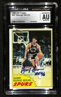 George Gervin HOF Signed/Auto 1981-82 TOPPS Card #37 Spurs CGC/JSA