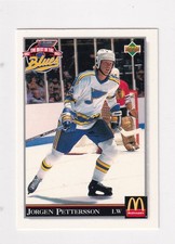 1992-93 Upper Deck McDonald's Best of the Blues # 18 Jorgen Pettersson Nice Card