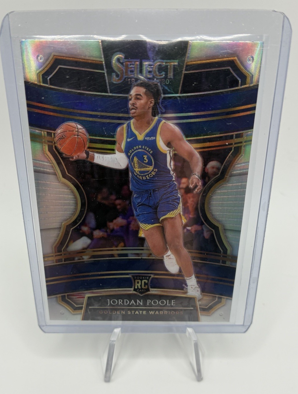 Panini 2019-20 Select Jordan Poole #94 Concourse Silver Prizm Rookie Warriors