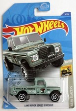 2020 Hot Wheels Baja Blazers 10/10 Green Land Rover Series III Pickup #3 Truck