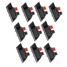 2 Pins Stereo Speaker Terminal Strip Push Connector Plate Block Rated Load