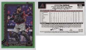 2025 Topps Series 1 Green Rainbow /99 Adrian Del Castillo #226 Rookie RC