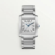 Cartier Tank Française Watch Large Model Automatic Movement Steel WSTA0067