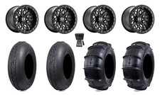 Hostile Glamis 15x715x10 Wheels Black 33 Sphinxx Tires Rzr Turbo R Pro R