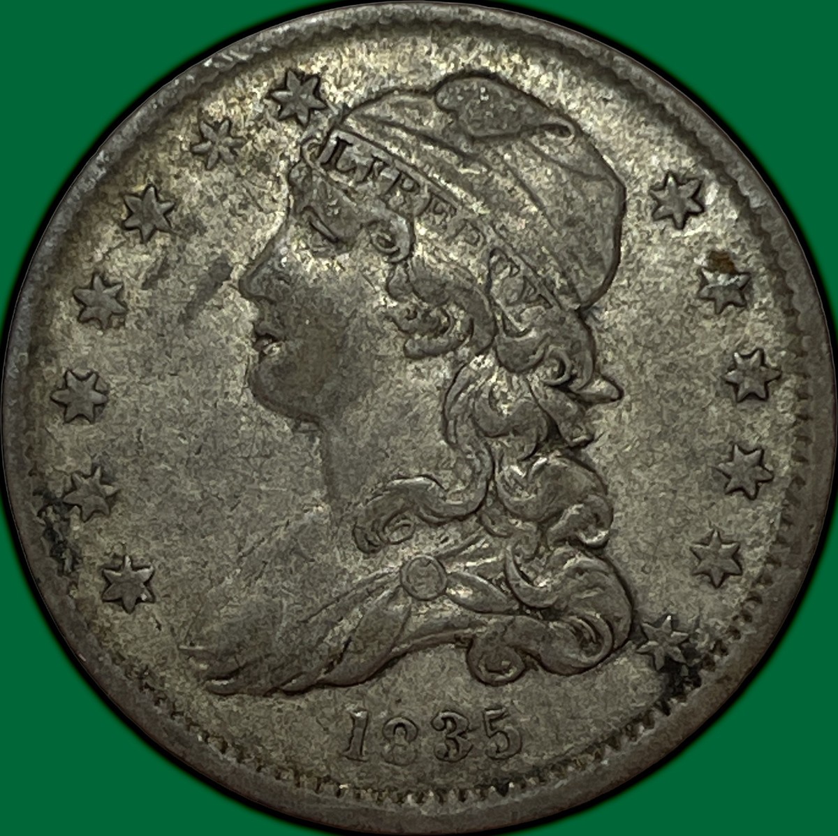 1835 Capped Bust Quarter Extremely Fine XF Coin #29351 | eBay
