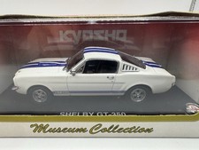 1/43 Kyosho Shelby GT350 Cobra Die Cast Model White with Blue Stripes NIB